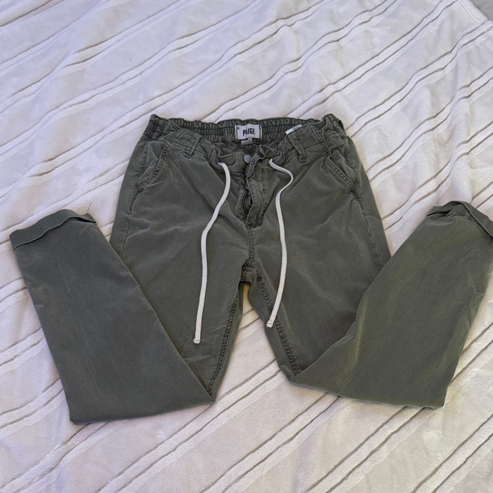 Paige brand women’s Green khaki Joggers
